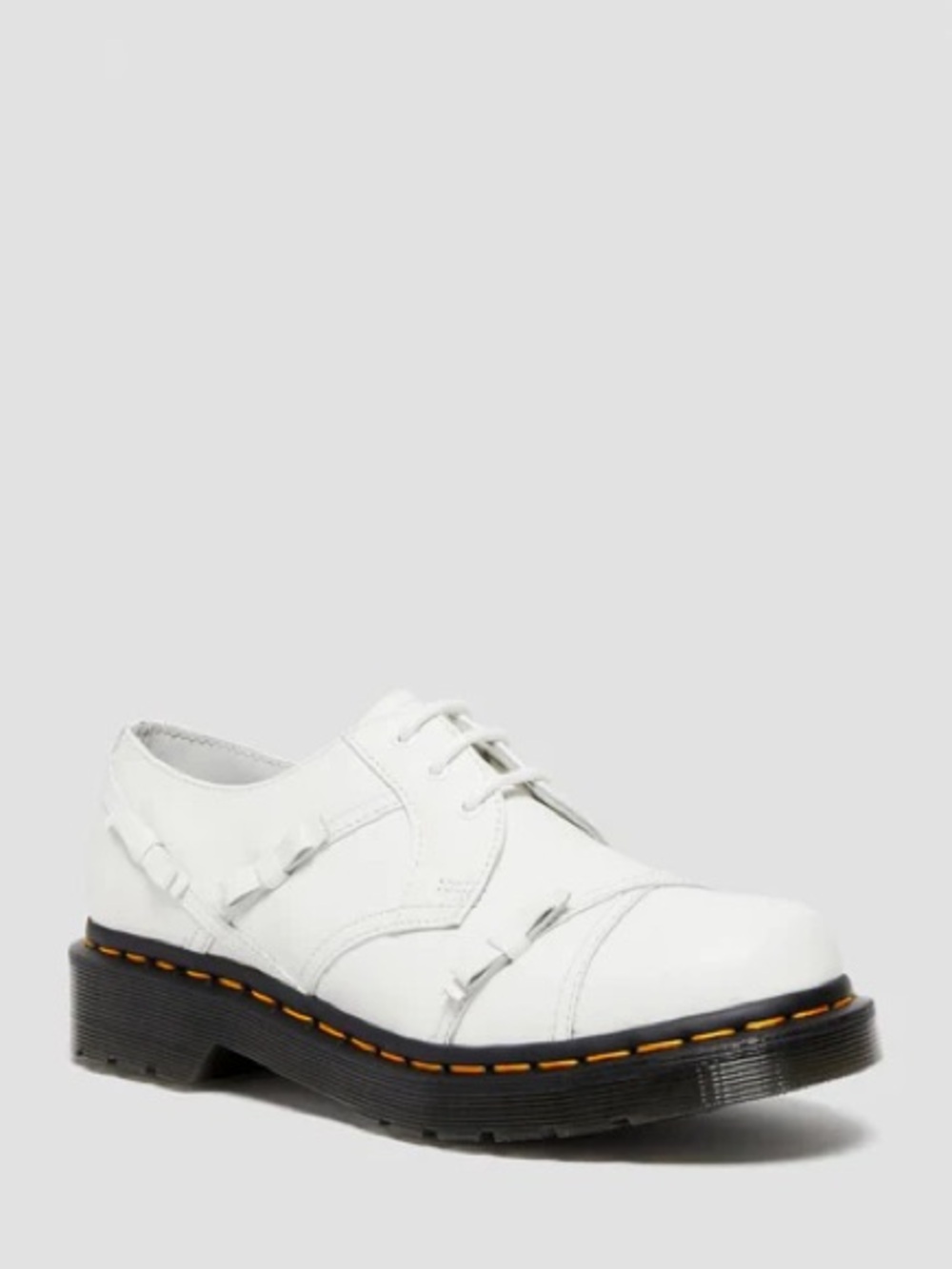 Dr. Martens 1461 Bow Oxford White Leather Lace-Up Shoe size 8 women’s